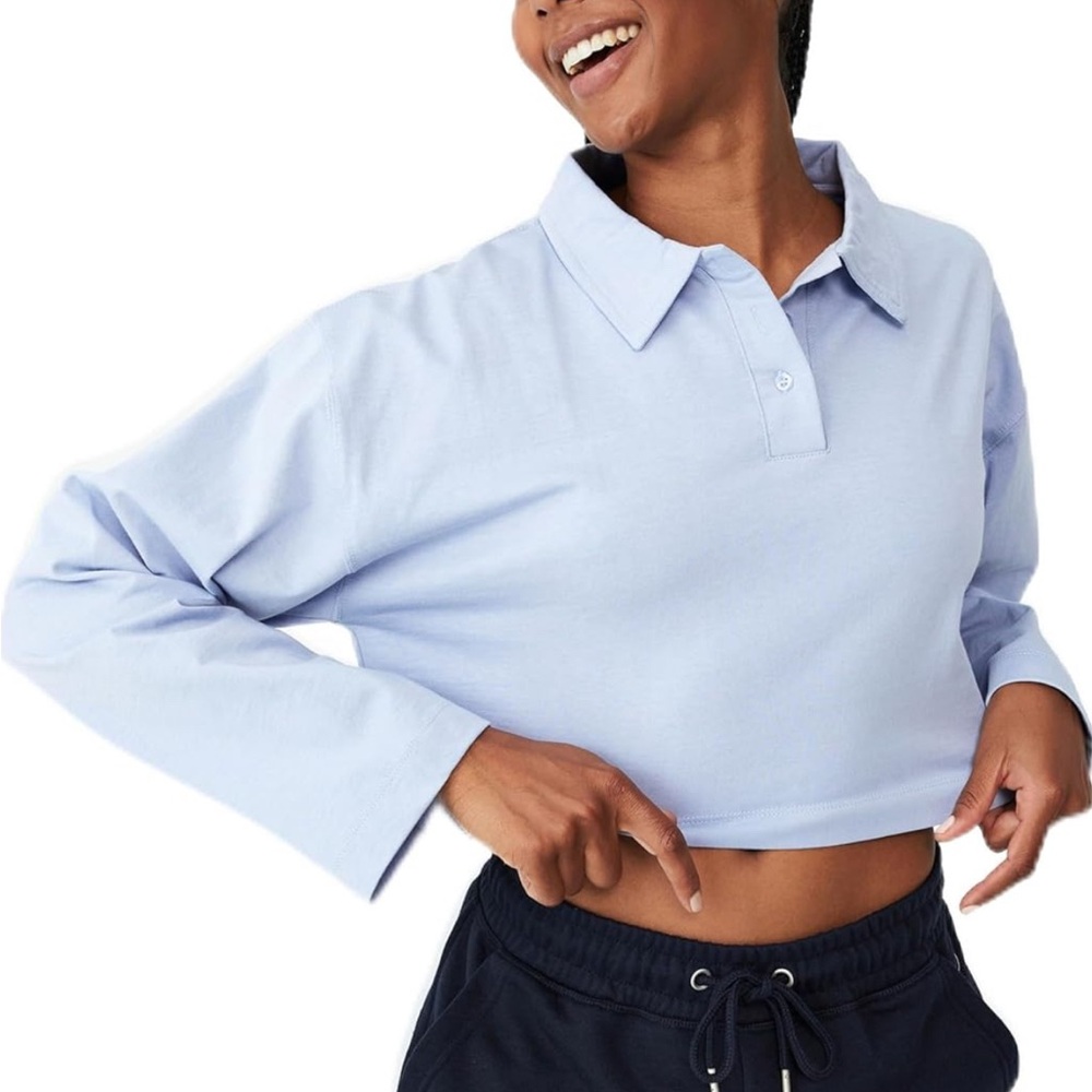 Cotton On Body Light Blue Crop Top